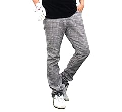 パーリーゲイツグレンチェック千鳥格子柄裏起毛パンツメンズ4 M 蓄熱